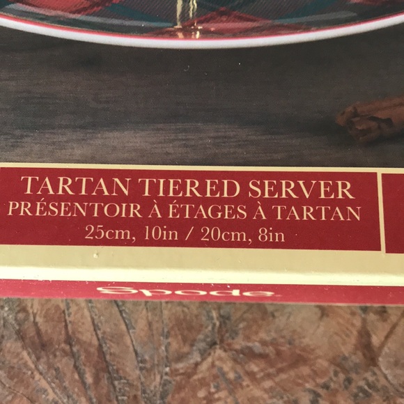Spode Christmas Tree Tartan tiered server - Picture 2 of 12